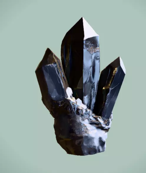 Crystal Megapack Low-poly 3D model_42