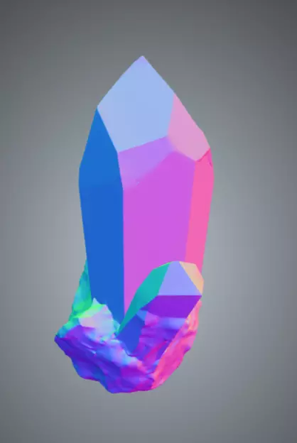 Crystal Megapack Low-poly 3D model_38