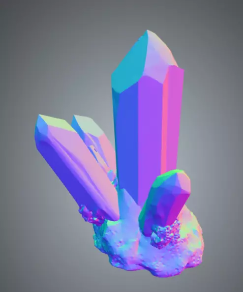 Crystal Megapack Low-poly 3D model_26