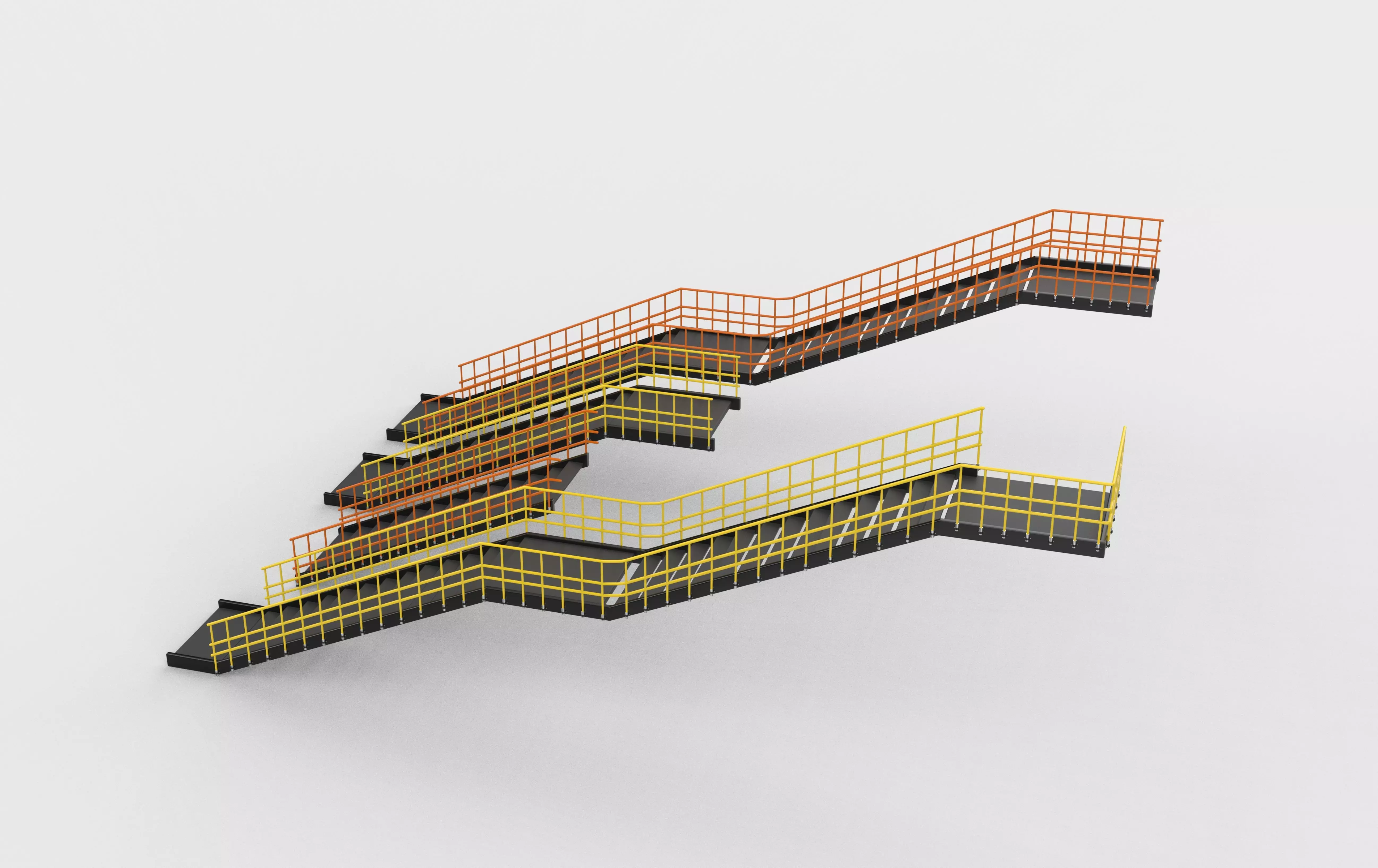 Modular industrial stairs 3D model_15
