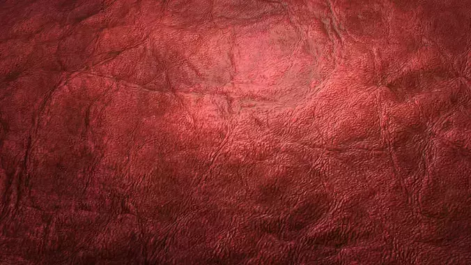 Red Leather PBR Texture