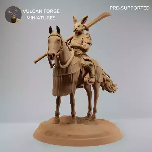 Harengon Samurai with naginata Harengon rider