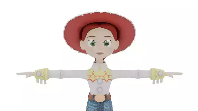 Toy Story Jessie Low-poly 3D model