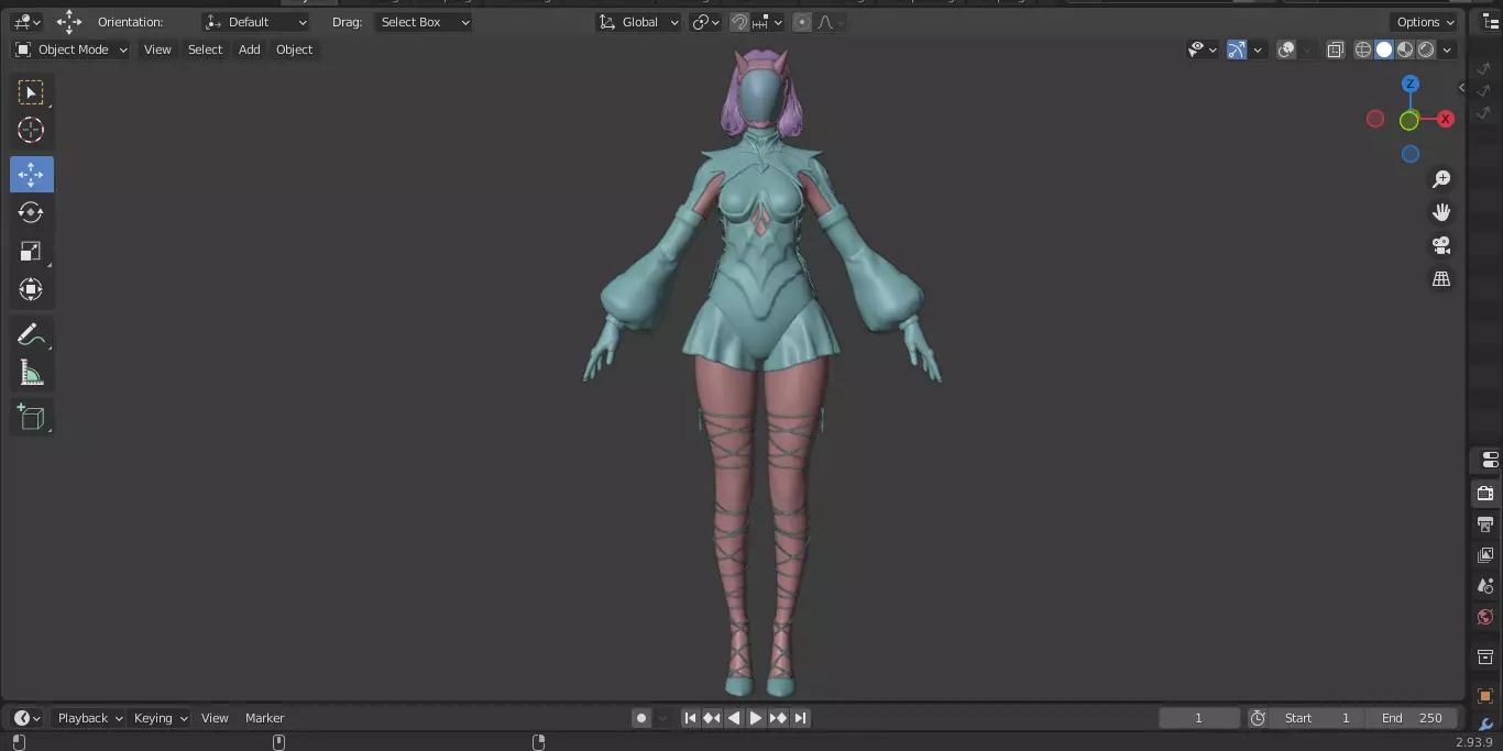 The First Descendant Skin 19 3D model_12