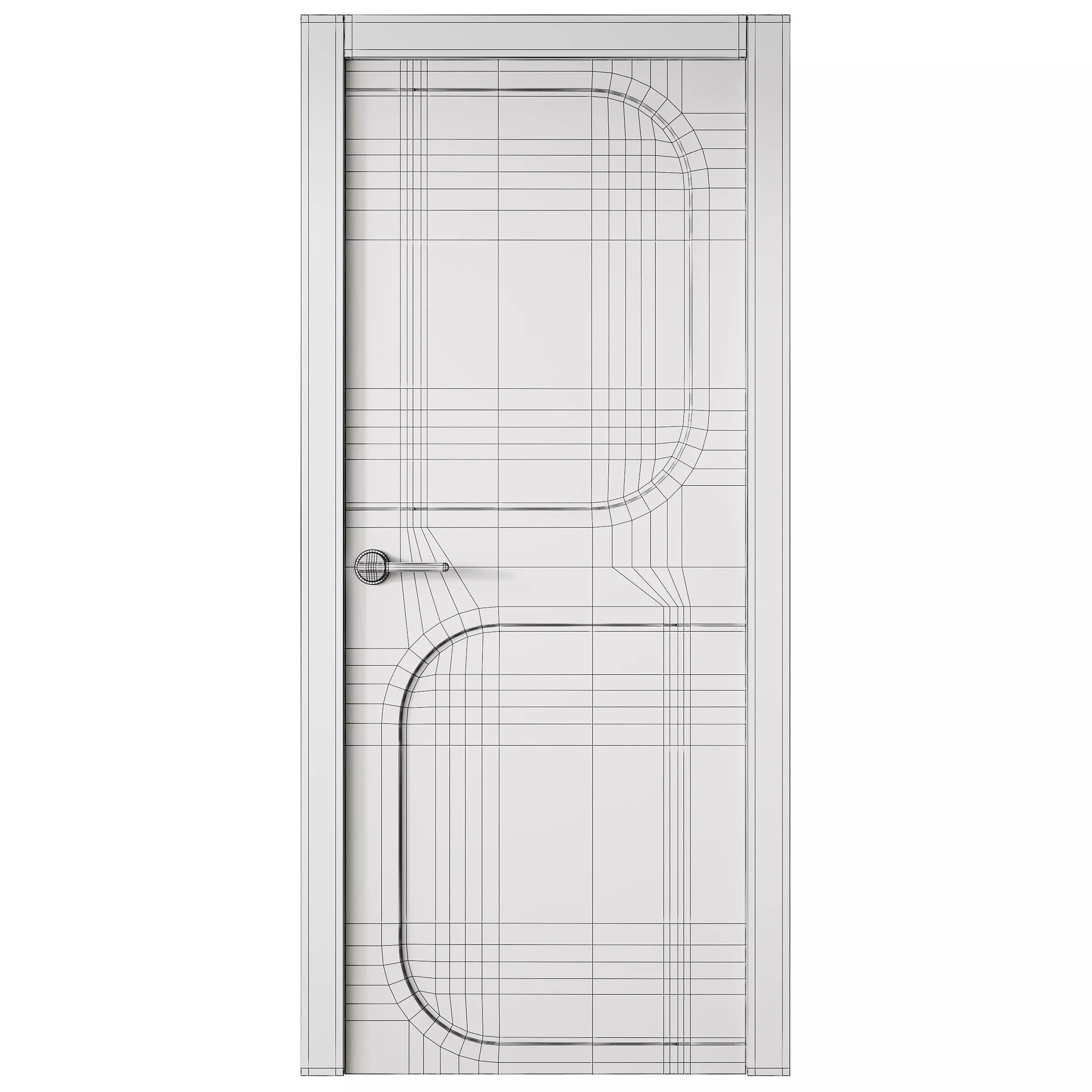 Interior Door 14 2 3D model_10