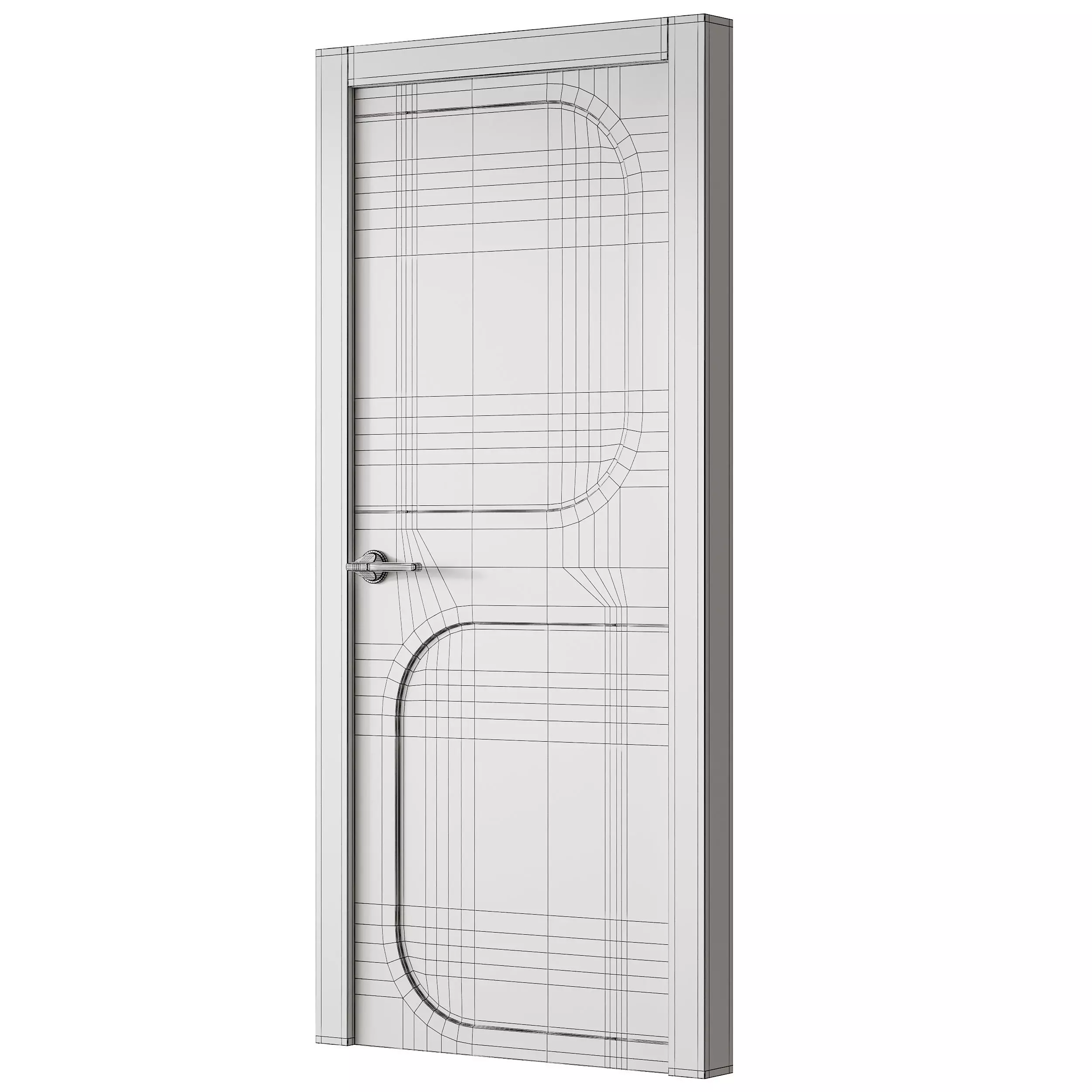 Interior Door 14 2 3D model_9