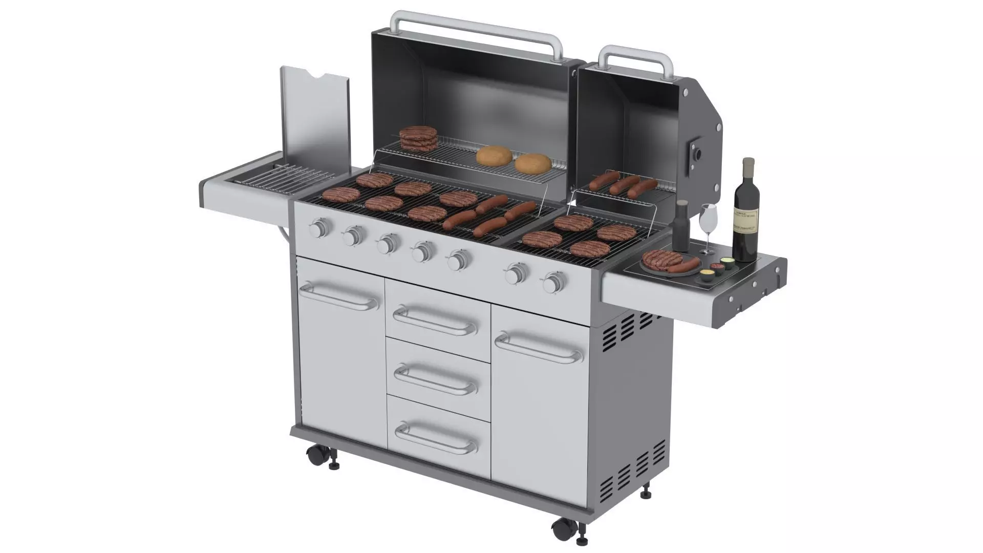 Barbecue Equipment 3D model