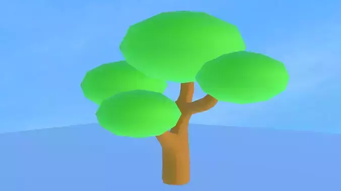 low poly tree