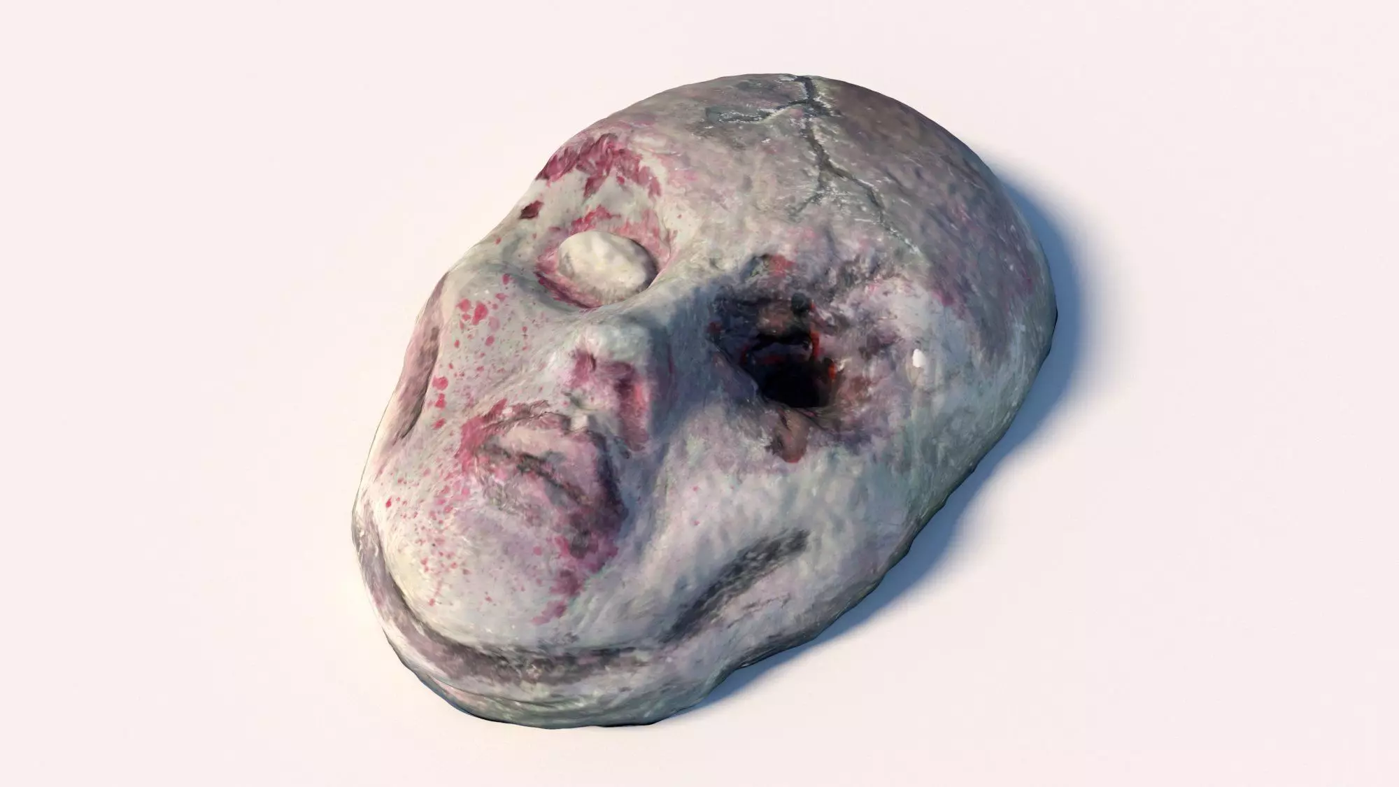 Zombie Face 3D Scan 3D model