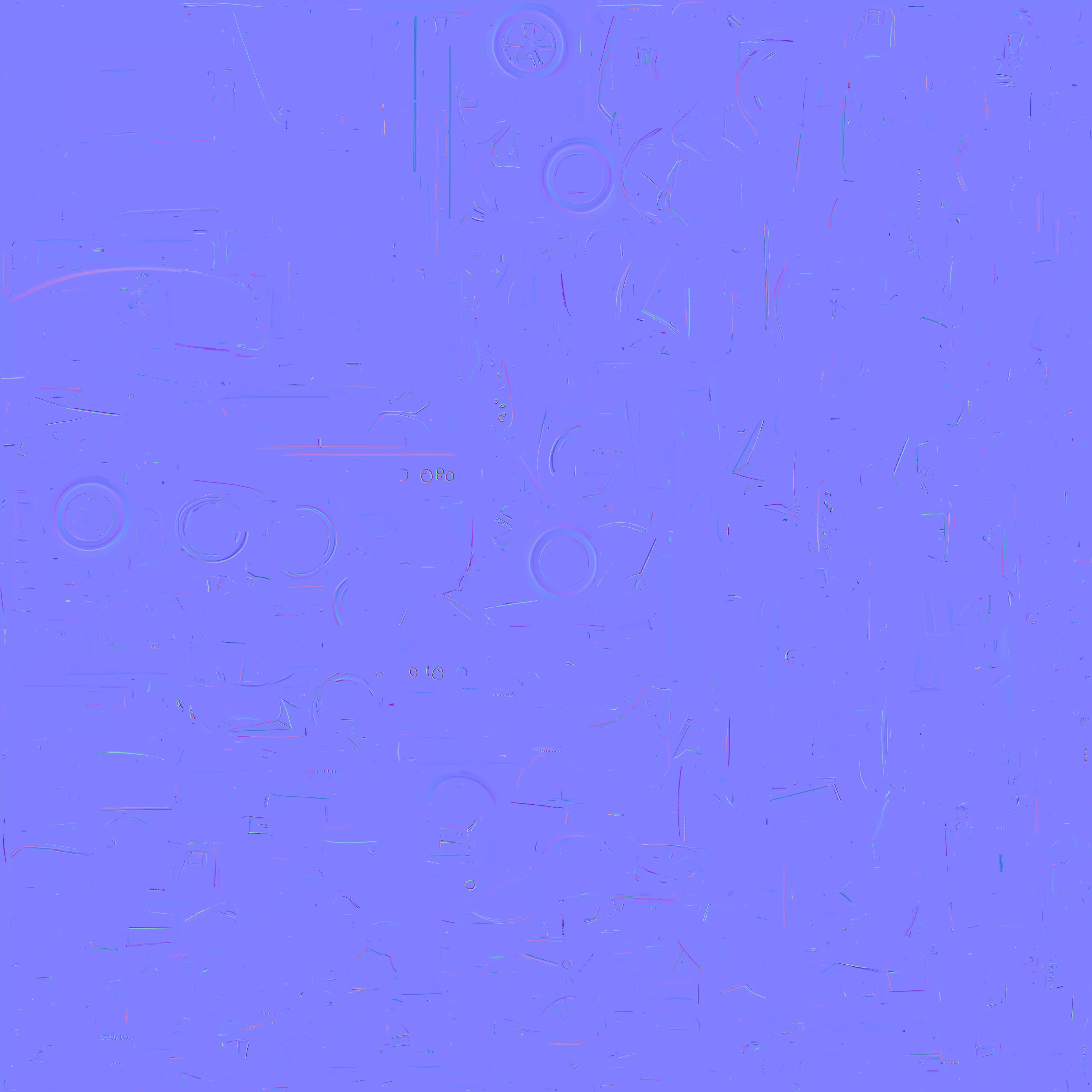 Futuristic Neon Race Car 3D Model Low-poly 3D model_3