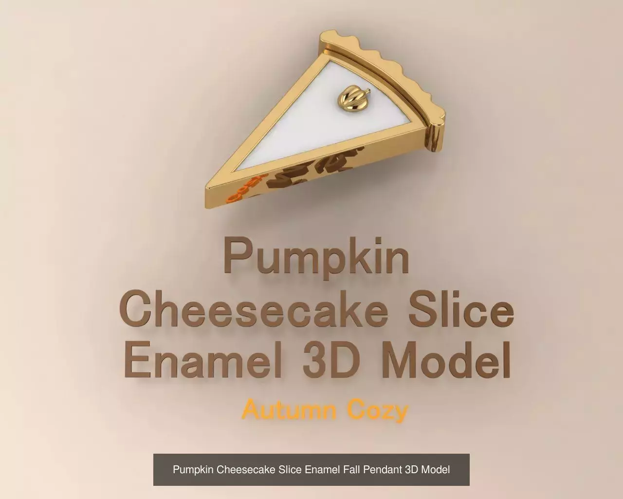 Autumn Cozy Jewelry Collection Pendants Charms Earrings 3D Print _4