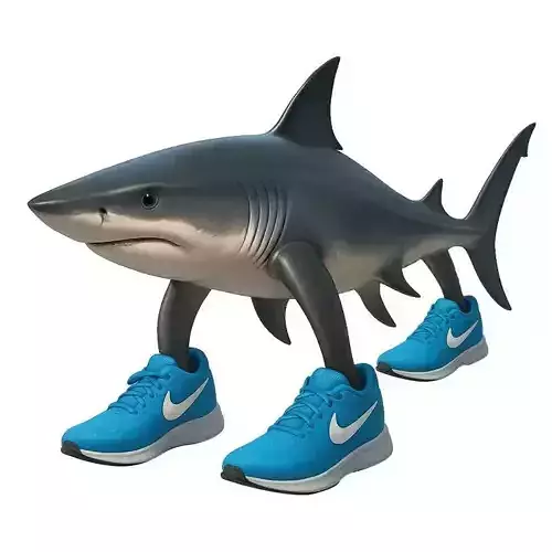 Shark Running Shoes 3D Funny Animal Character Sneakers