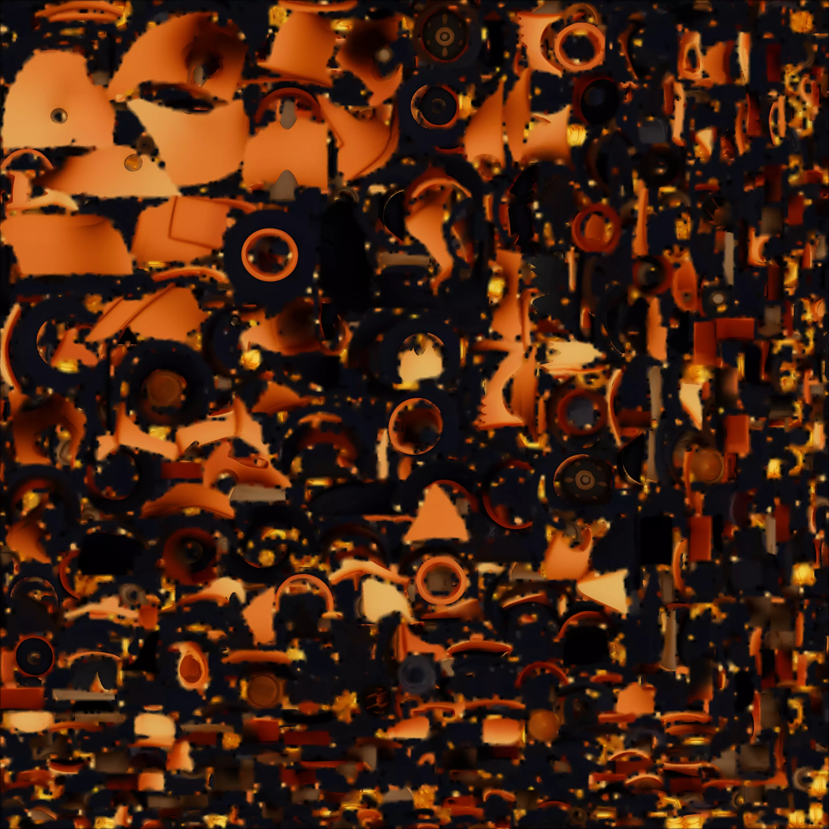 Spooky Halloween Pumpkin Go-Kart 3D Model Low-poly 3D model_1