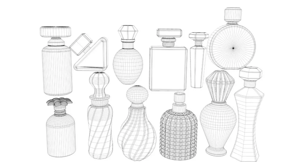 Perfume Bottles Pack 3D model_8