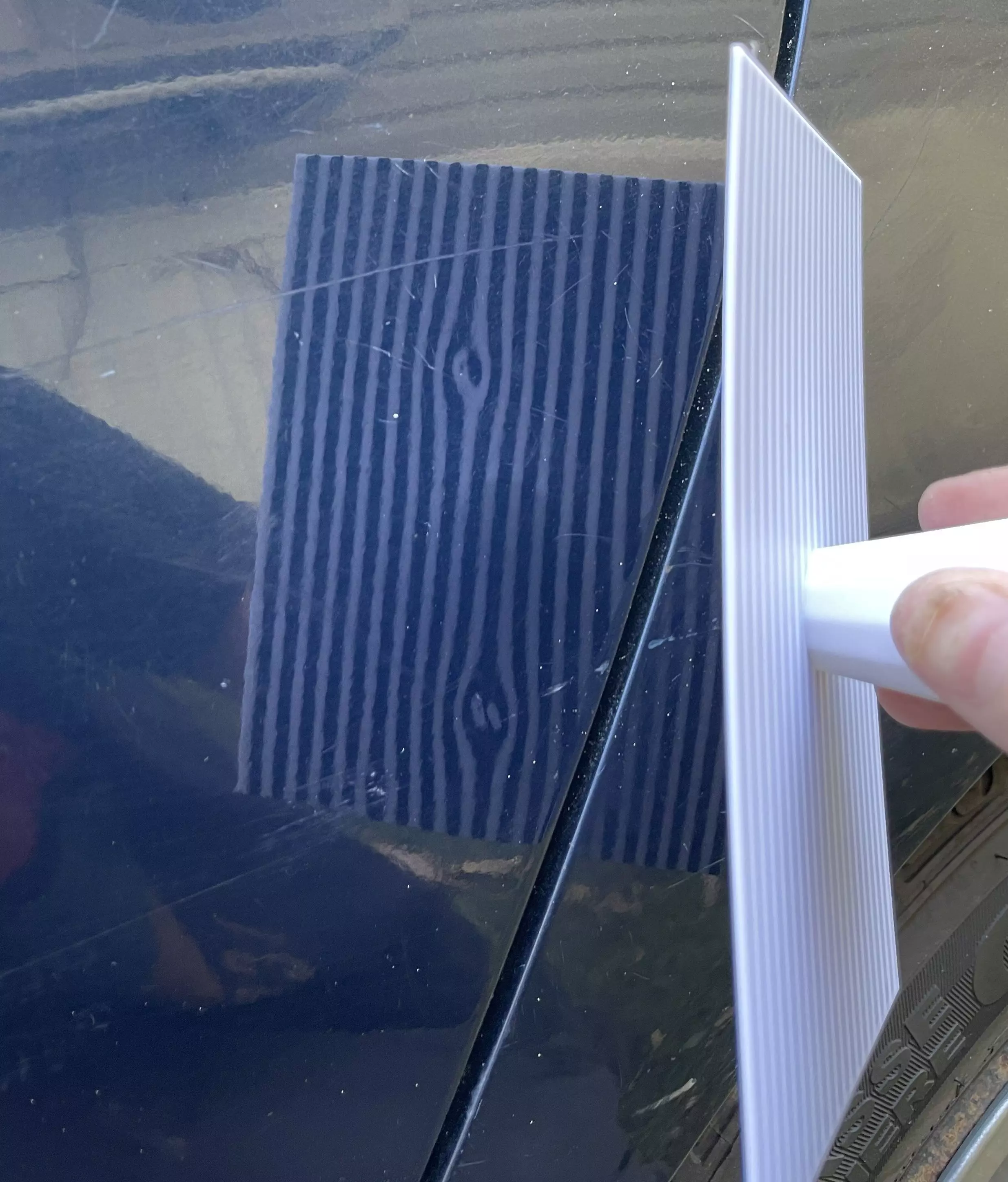 Paintless Dent Removal Reflection Board with Striped Pattern PDR 3D print model