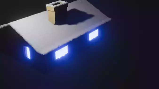 house covered with snow