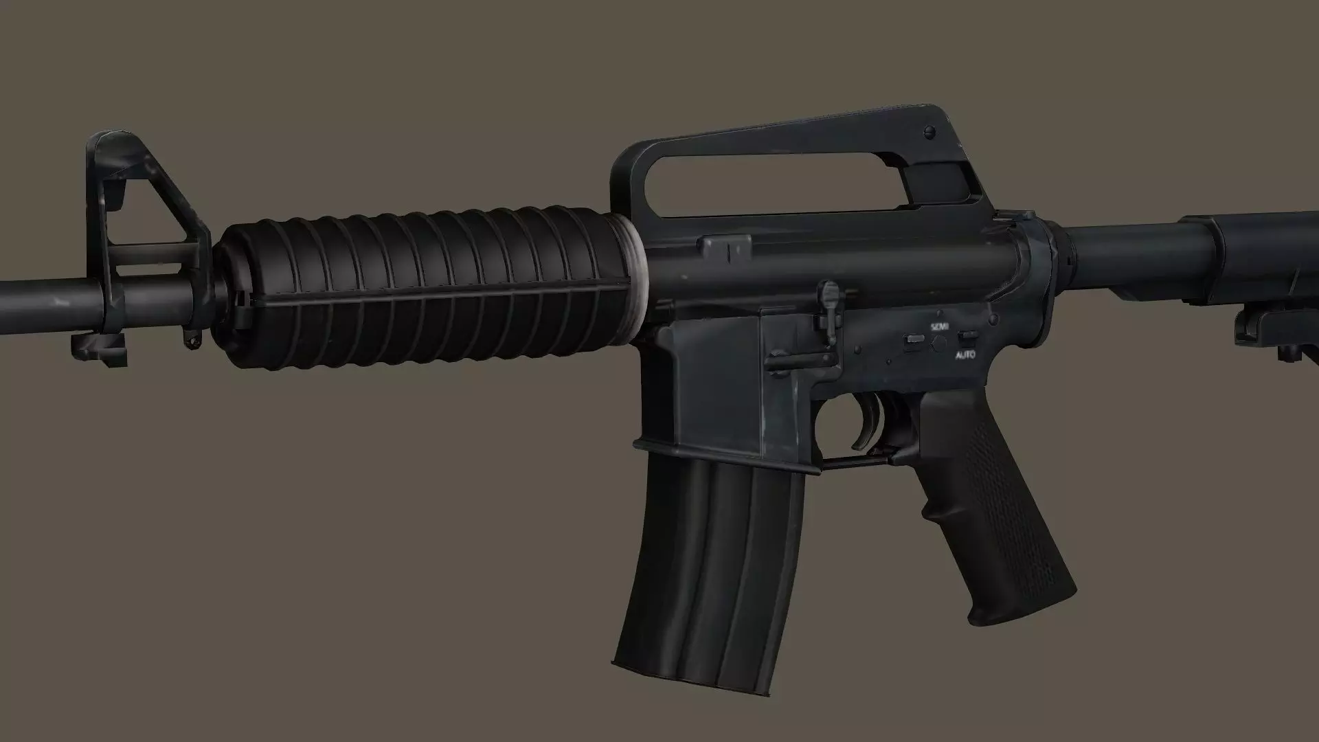 M4 Rifle2 Modular Constructor Low-Poly 3D Model Low-poly 3D model_6