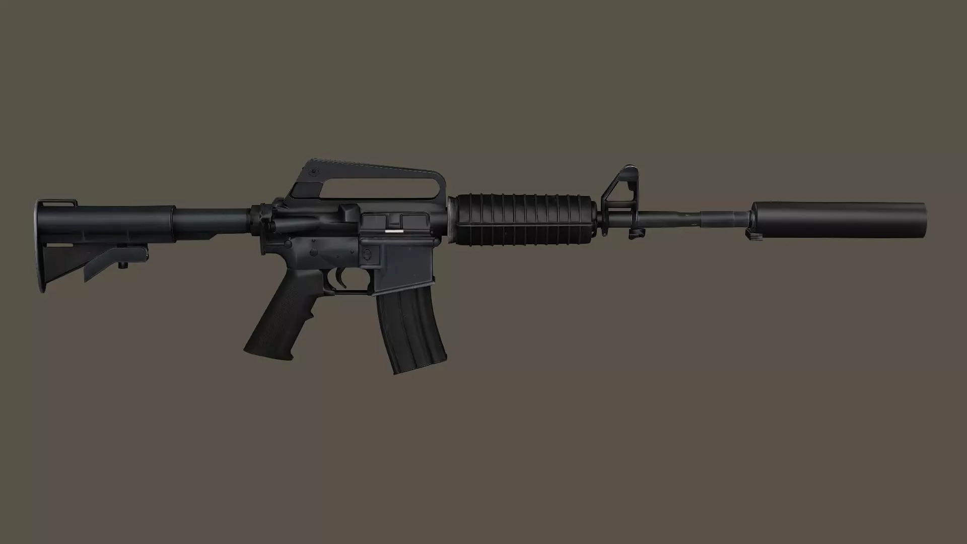 M4 Rifle2 Modular Constructor Low-Poly 3D Model Low-poly 3D model_4