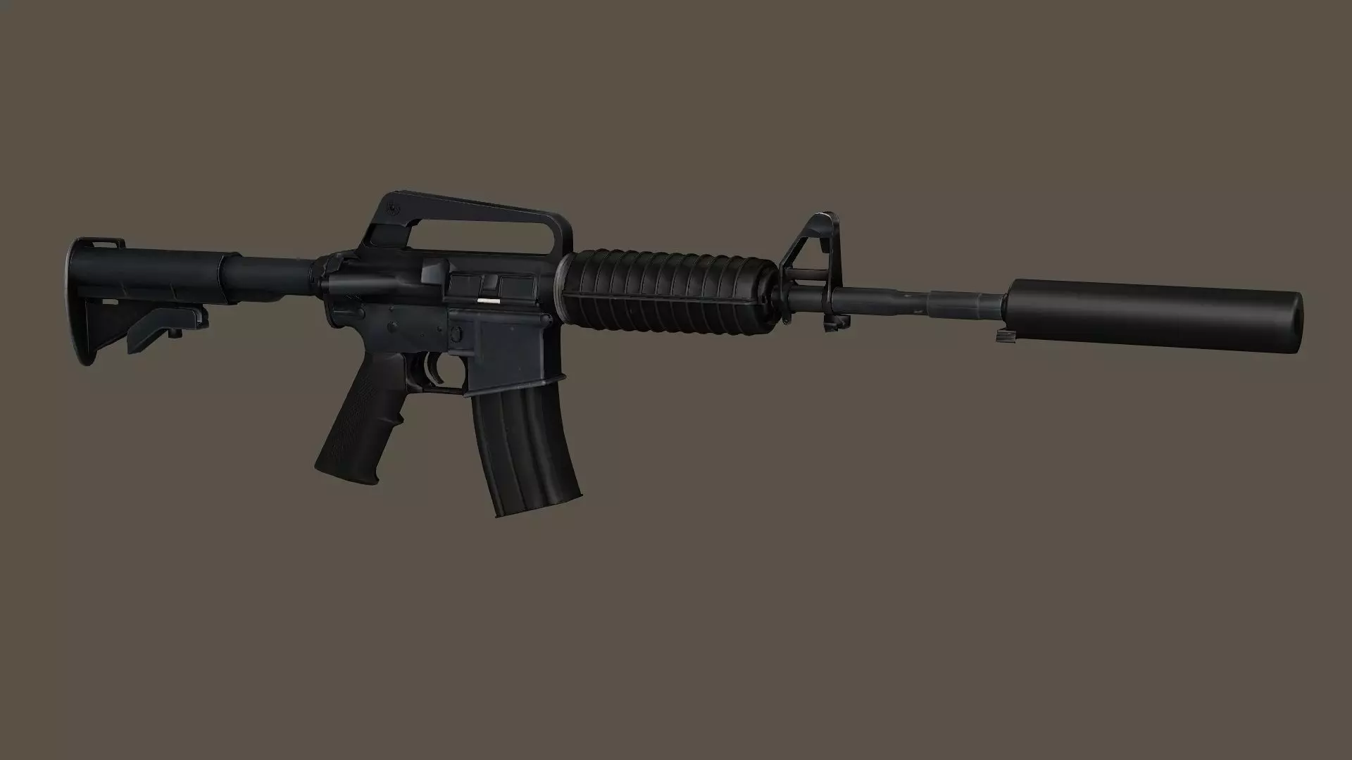 M4 Rifle2 Modular Constructor Low-Poly 3D Model Low-poly 3D model_5
