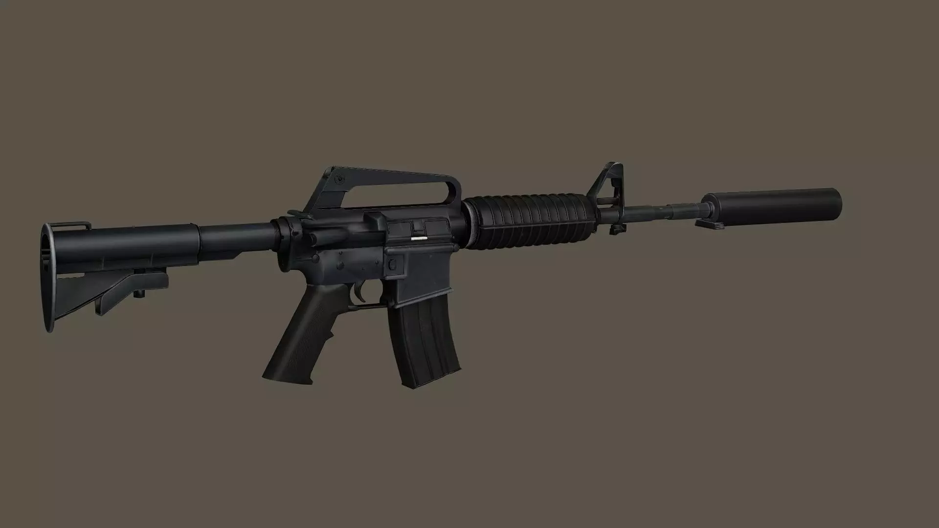 M4 Rifle2 Modular Constructor Low-Poly 3D Model Low-poly 3D model_3