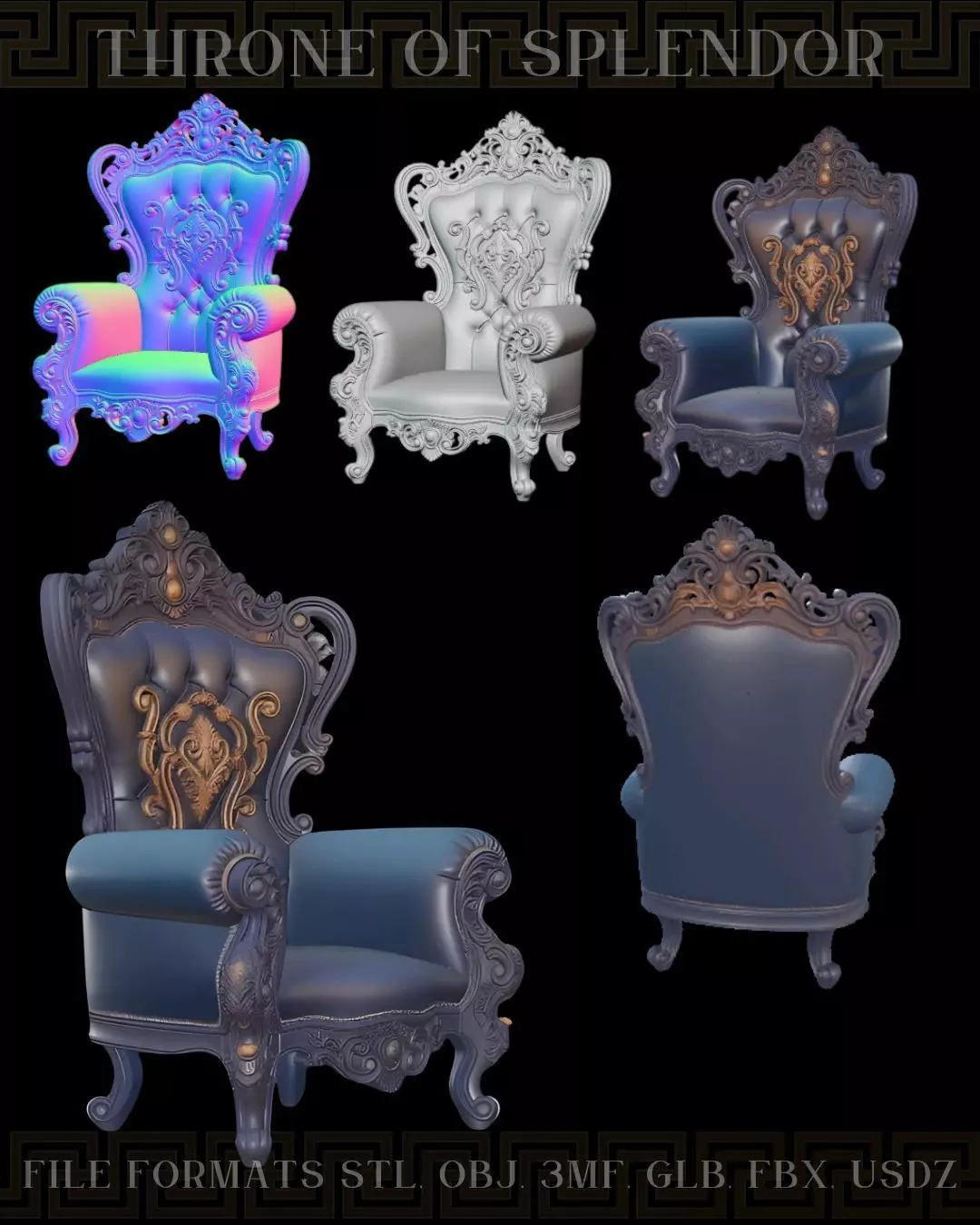 Throne of Splendor 3D print model