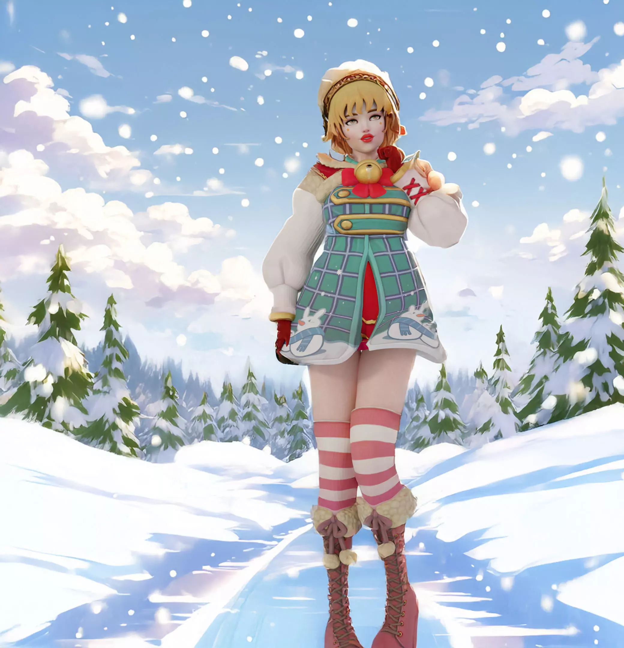 Sexy Holiday Girl 3D print model_9