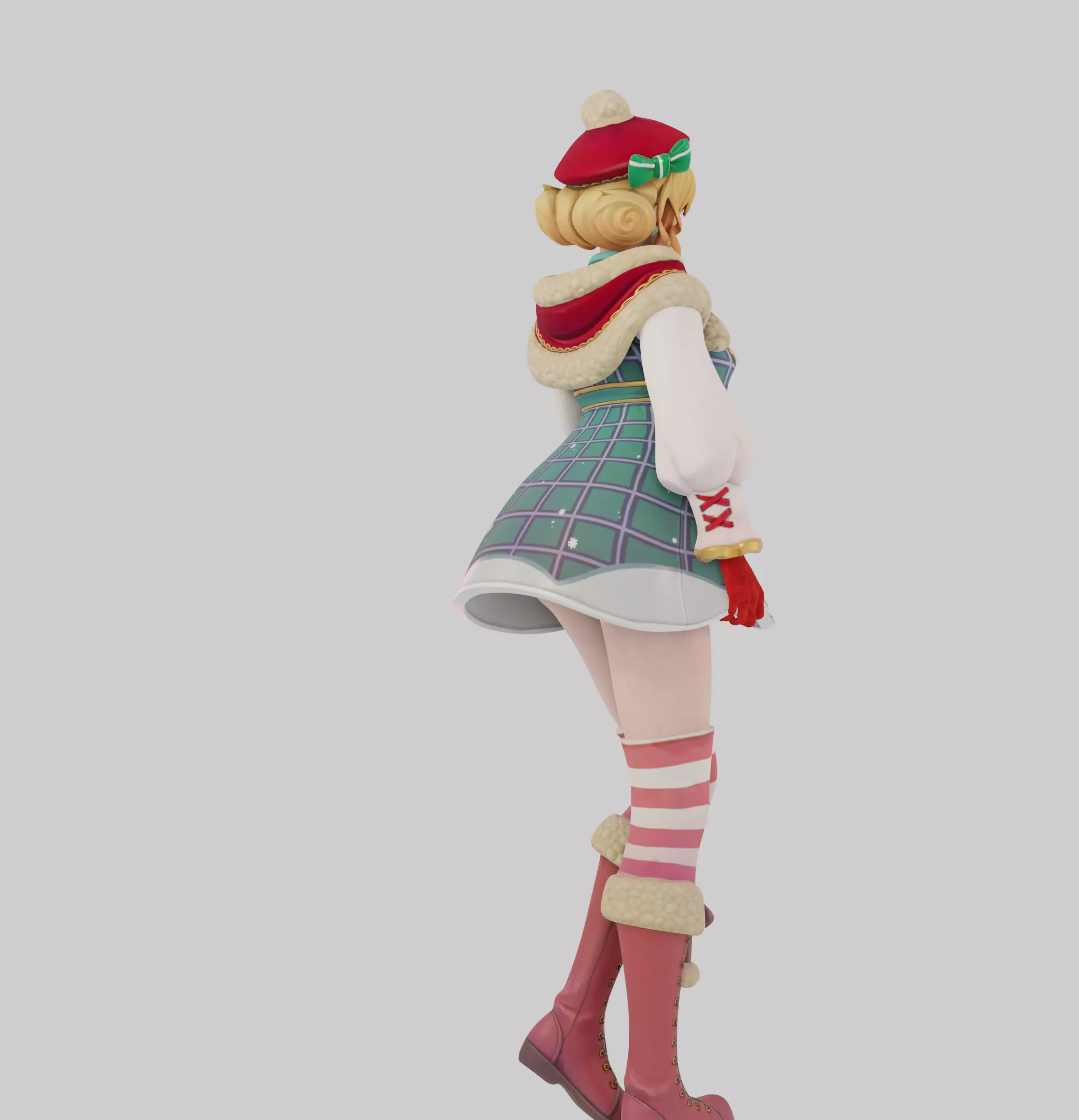 Sexy Holiday Girl 3D print model_4