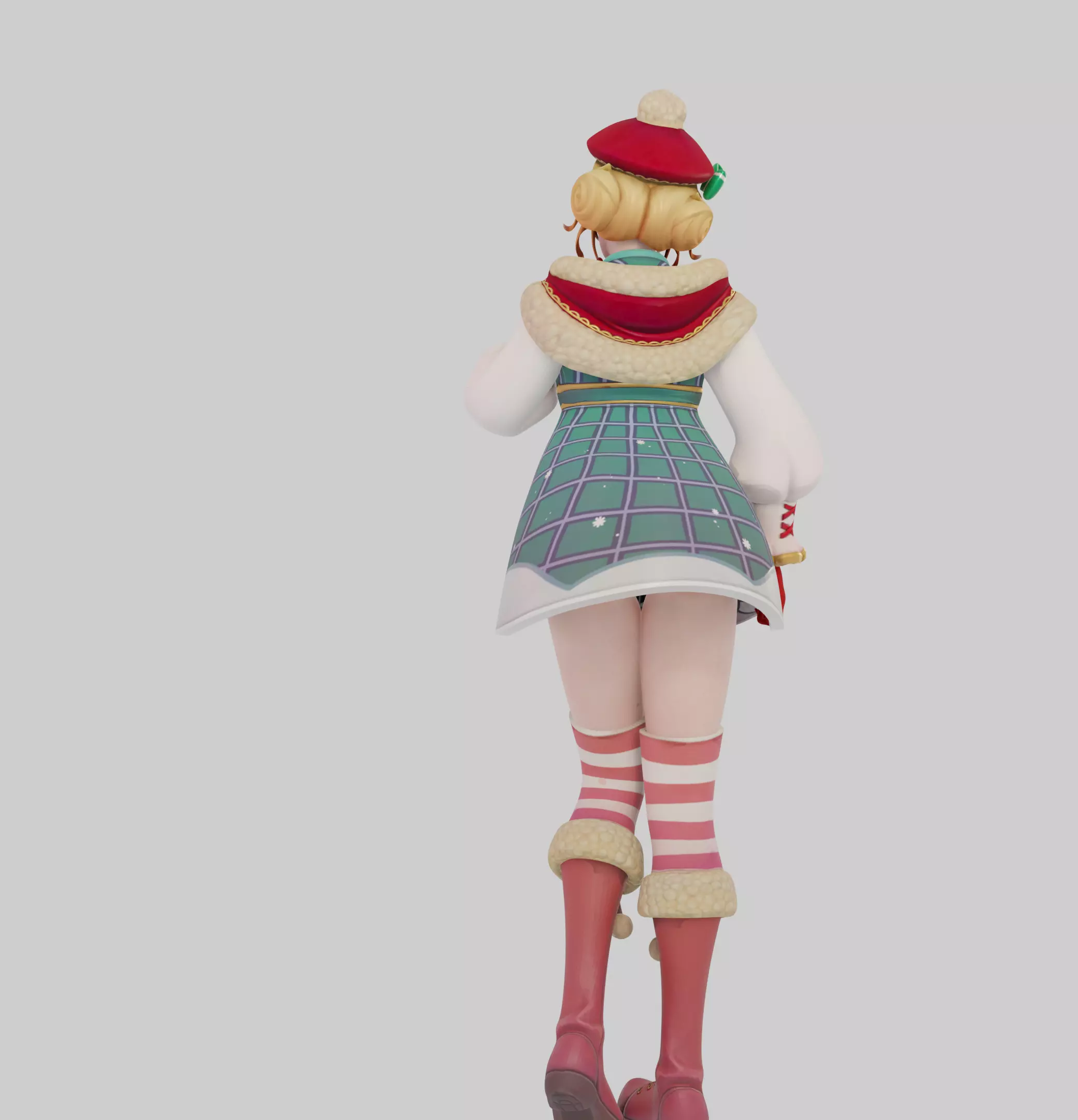 Sexy Holiday Girl 3D print model_3
