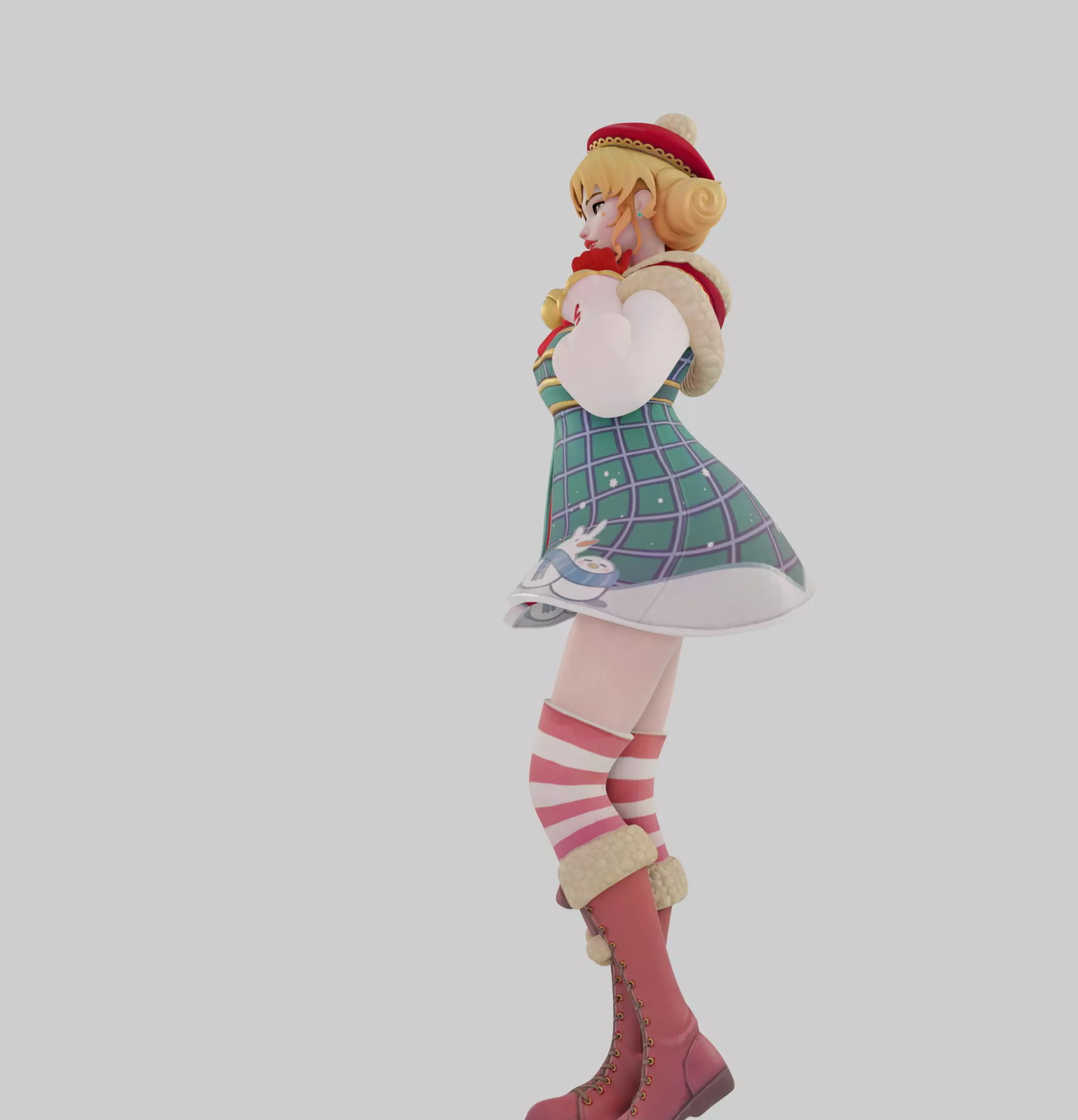 Sexy Holiday Girl 3D print model_1