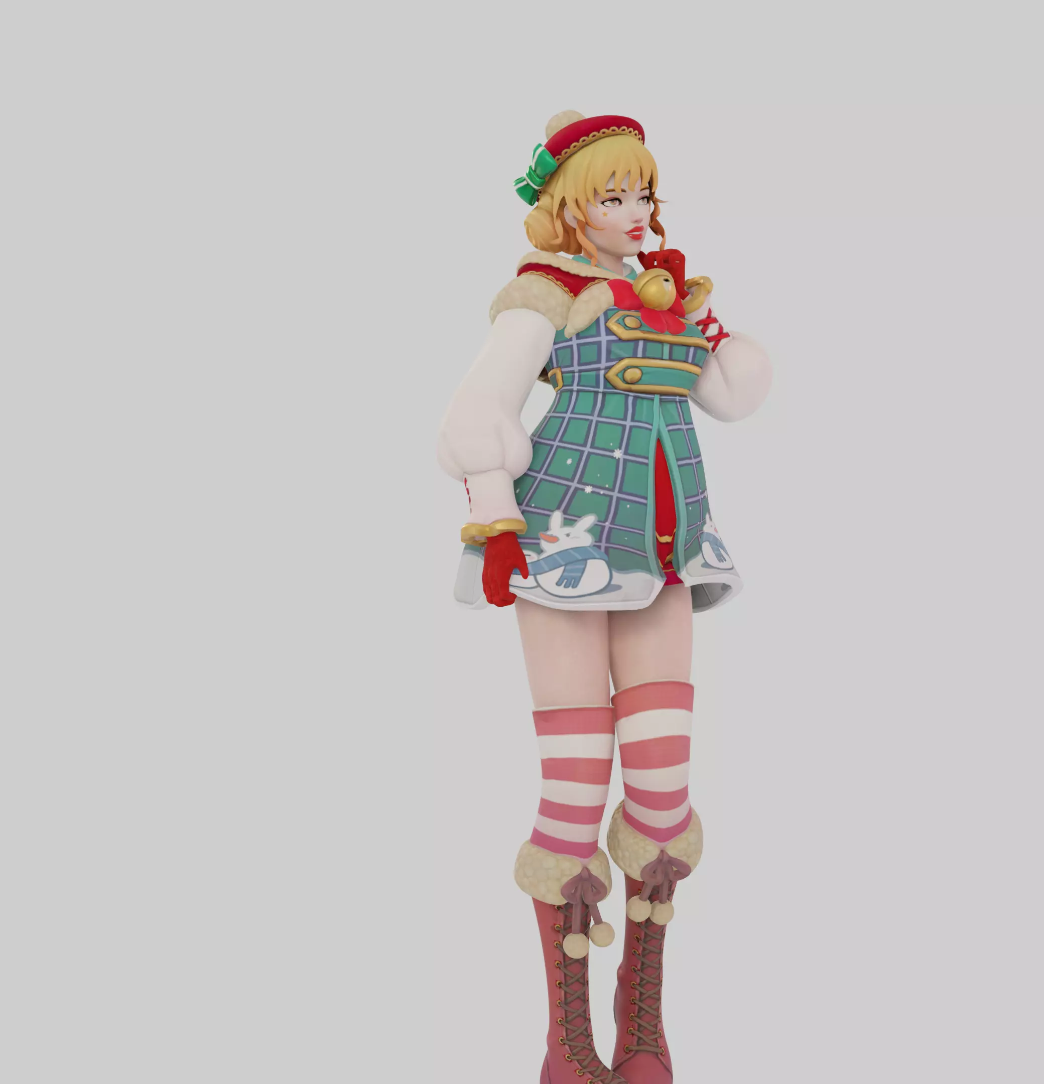 Sexy Holiday Girl 3D print model_6