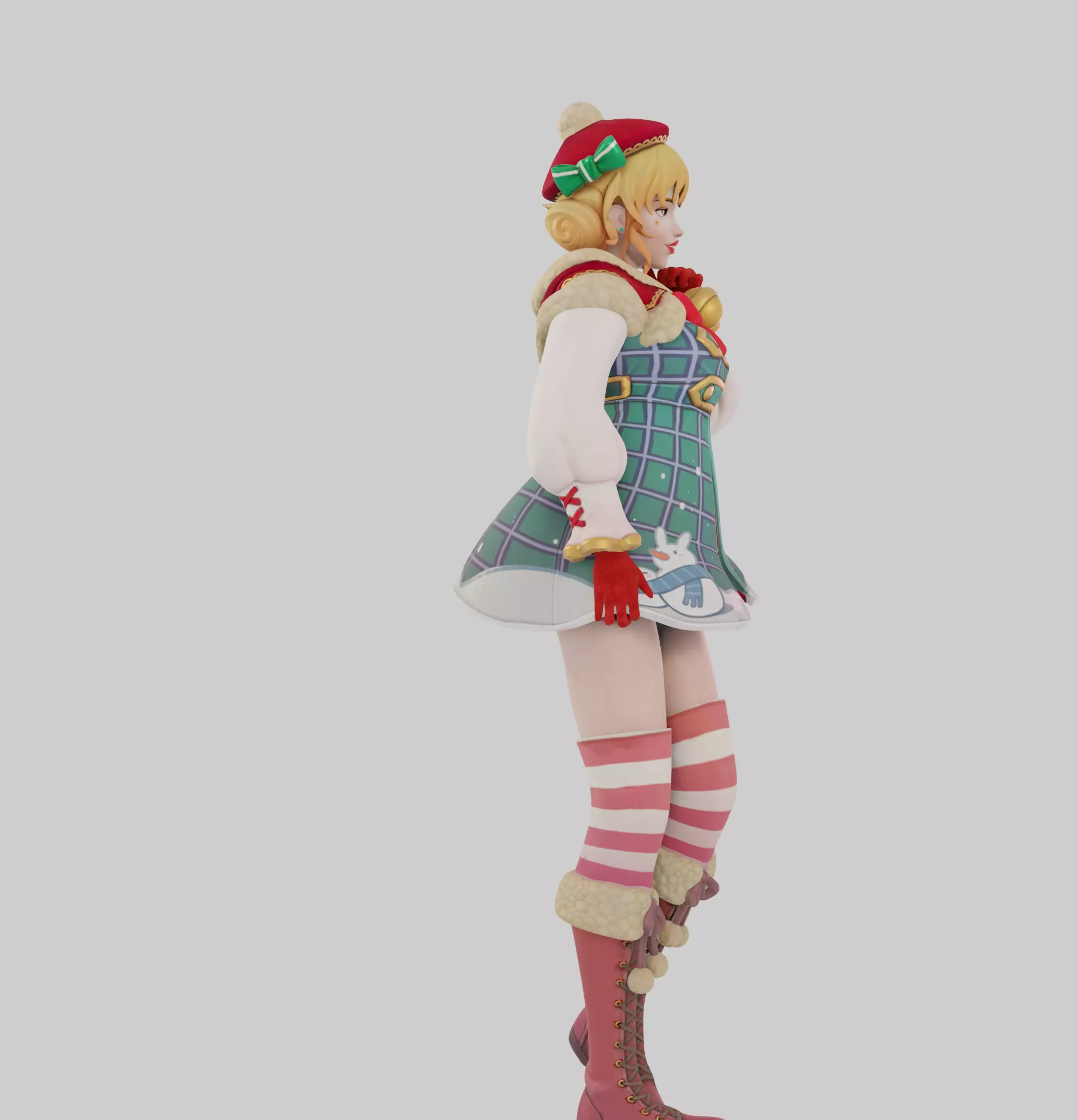 Sexy Holiday Girl 3D print model_5