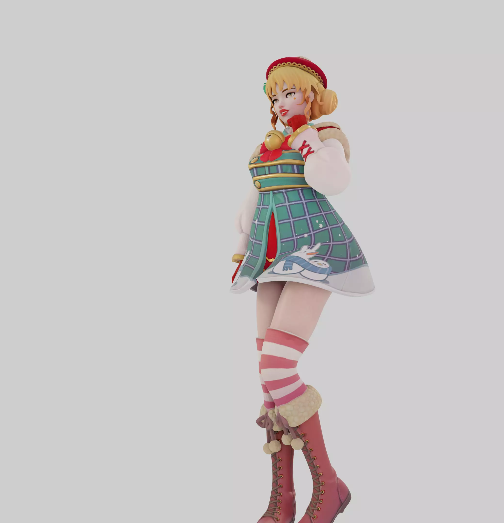 Sexy Holiday Girl 3D print model_8