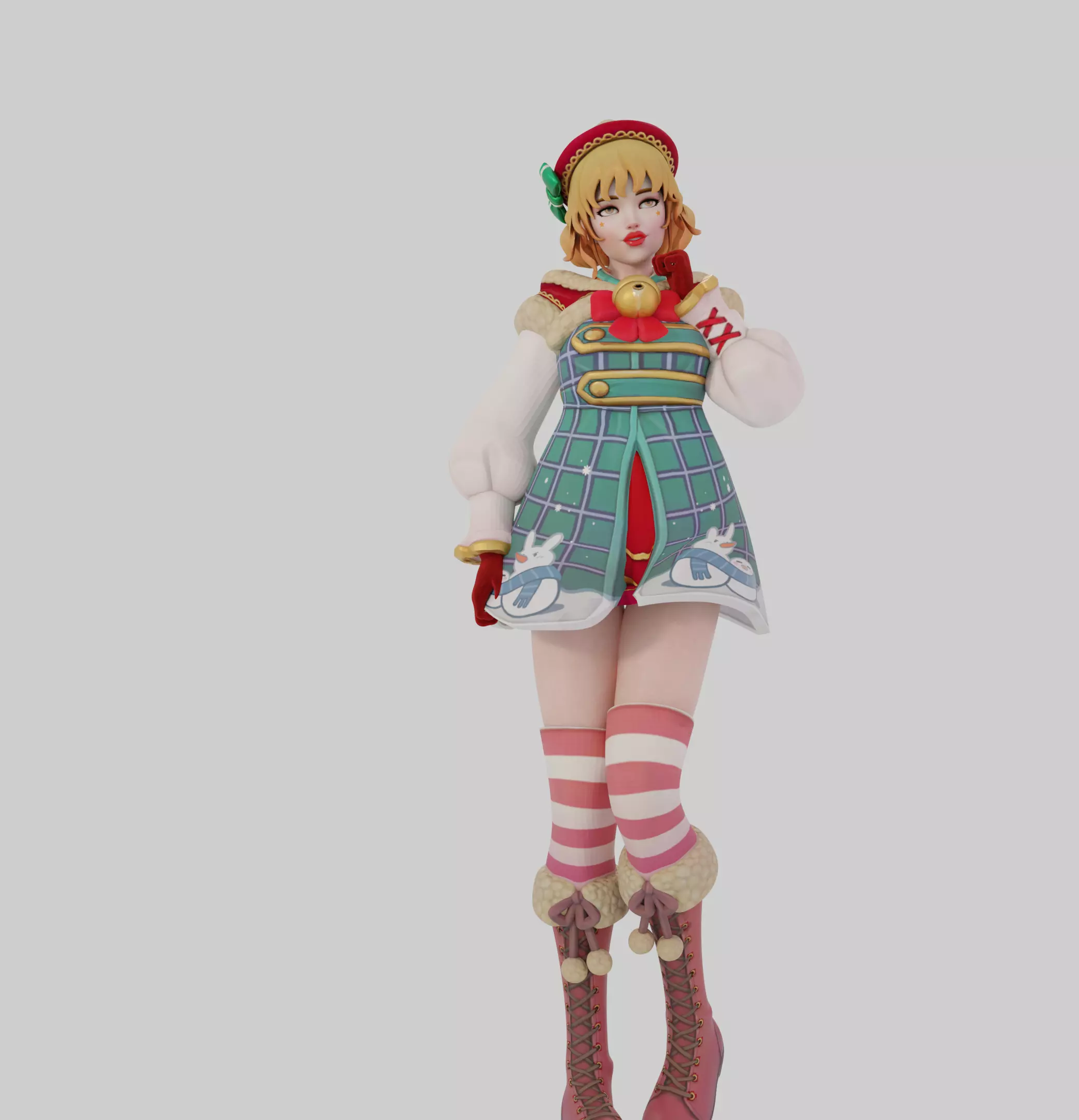 Sexy Holiday Girl 3D print model_10