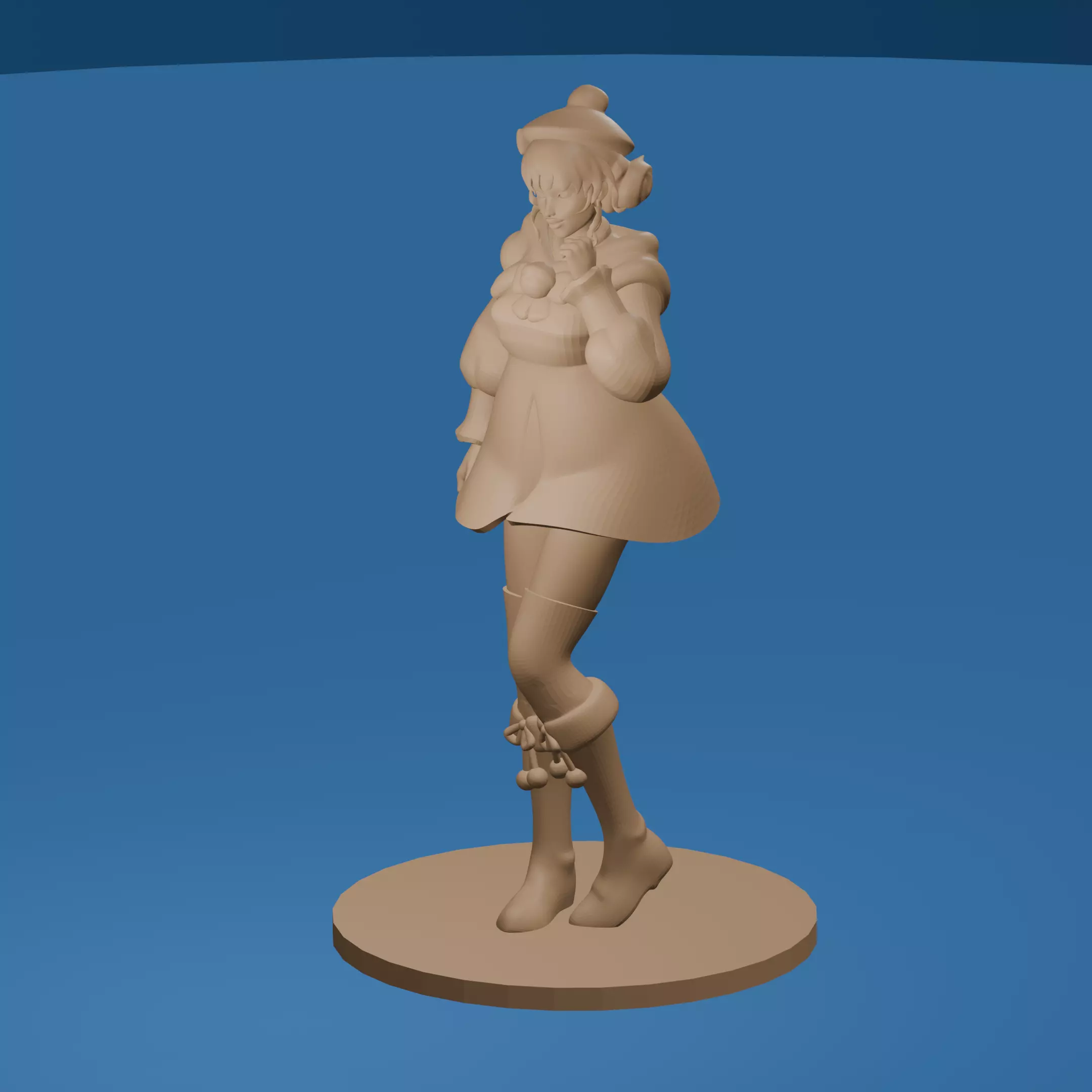 Sexy Holiday Girl 3D print model_0
