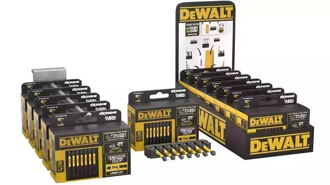 DEWALT Extreme Xtorq Bit Set 2 Low-poly 3D model