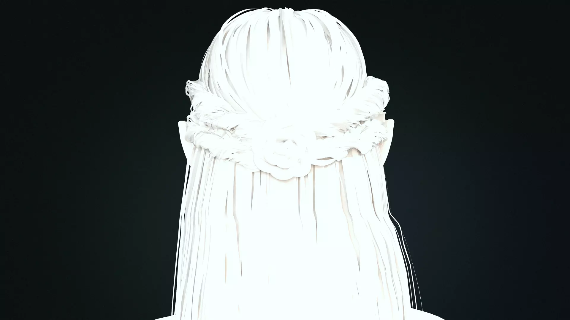 Dark Fantasy Female Character High Detail 3D Model Low-poly 3D model_17