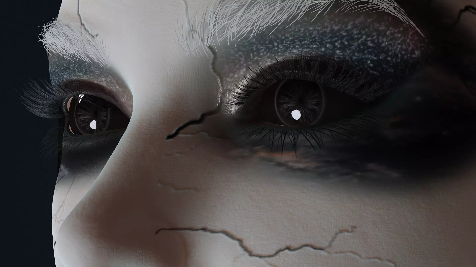 Dark Fantasy Female Character High Detail 3D Model Low-poly 3D model_9