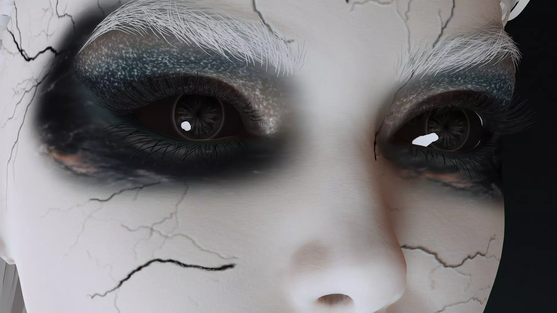 Dark Fantasy Female Character High Detail 3D Model Low-poly 3D model_12