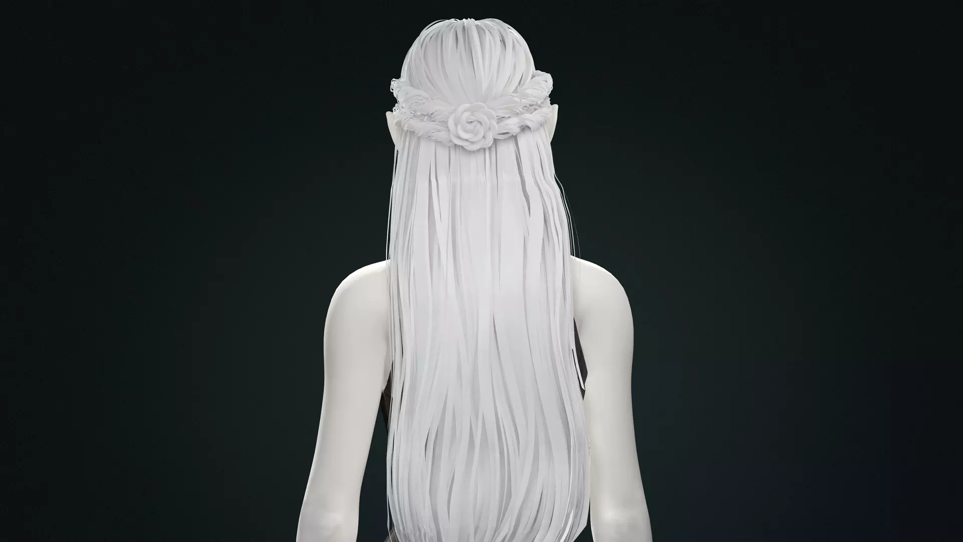 Dark Fantasy Female Character High Detail 3D Model Low-poly 3D model_22