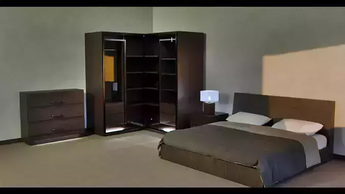 Realistic Low-Poly Bedroom Pack