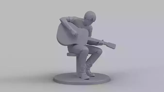 Guitar Player Figurine