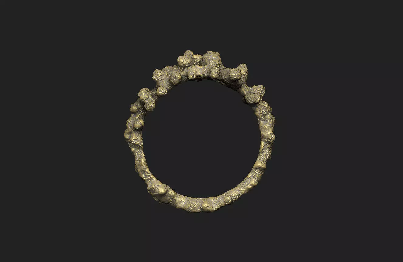 Coral weed  seaweed ocean under water aqua noise hole star 3D print model_7