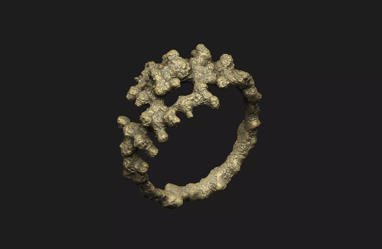 Coral weed  seaweed ocean under water aqua noise hole star 3D print model_2