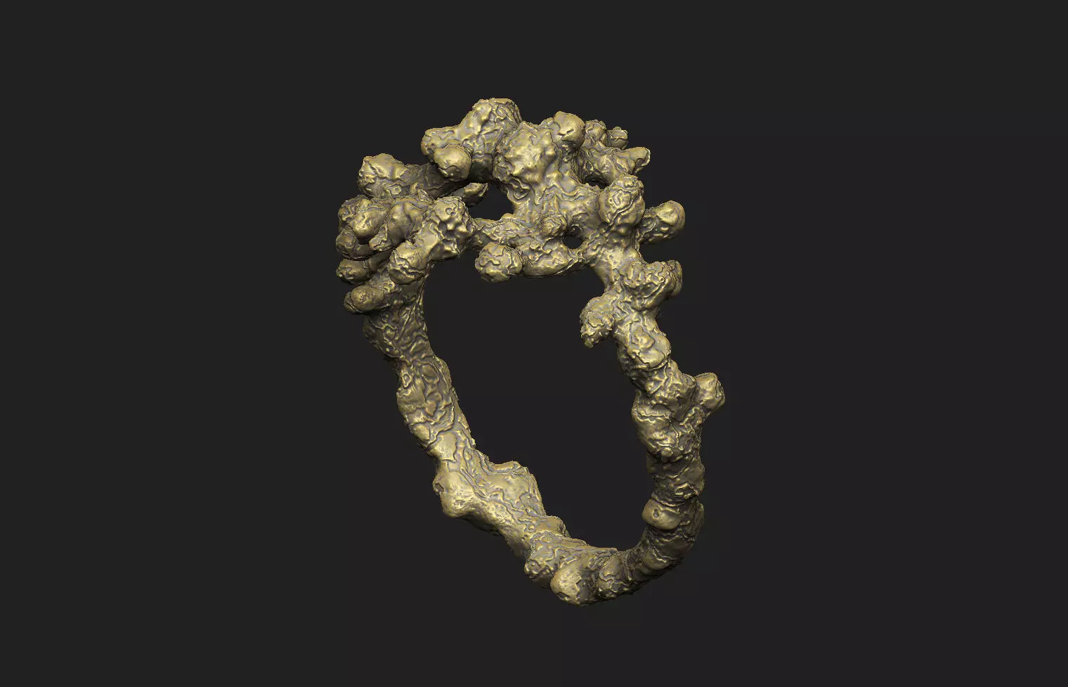 Coral weed  seaweed ocean under water aqua noise hole star 3D print model_6