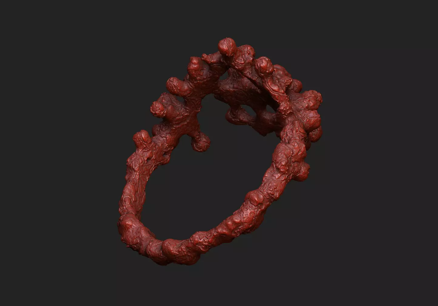 Coral weed  seaweed ocean under water aqua noise hole star 3D print model_8