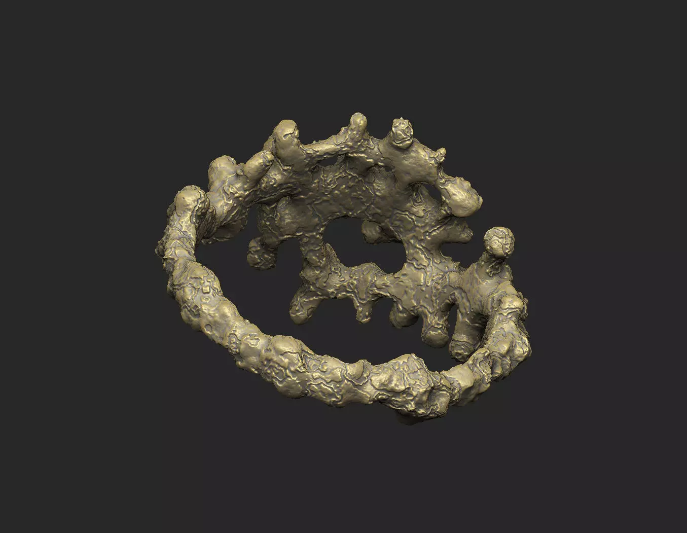 Coral weed  seaweed ocean under water aqua noise hole star 3D print model_5