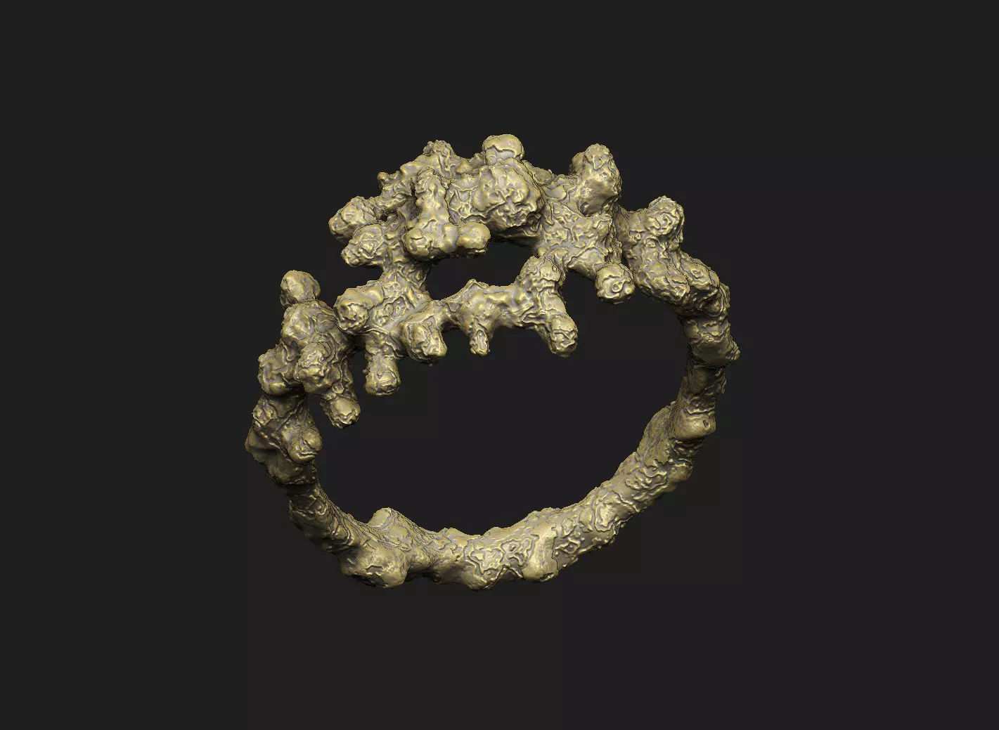 Coral weed  seaweed ocean under water aqua noise hole star 3D print model_1