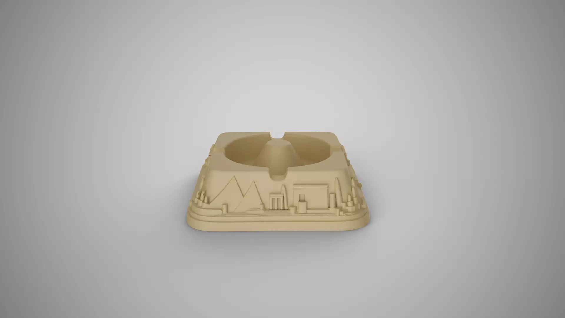 City Theme Ashtray 3D print model_3