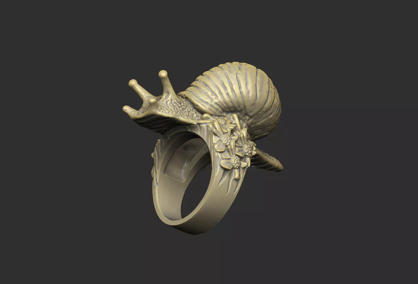 snail shell gastropod mollusk nature wild organic spiral  3D print model_7