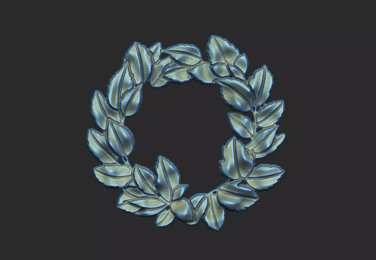 Leave leaf decoration floral carving corbel acorns nature 3D print model